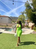 Baddie Romper (Lime Green)