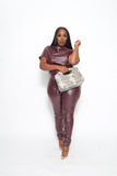 Its The Weekend Jumpsuit (Burgundy)