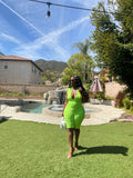Baddie Romper (Lime Green)
