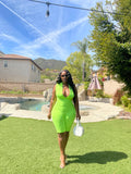 Baddie Romper (Lime Green)
