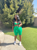 Biker Girl Set (Apple Green)