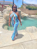 Blue Waterfall Jumpsuit