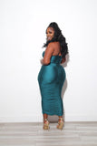 Ruffle Dress (Hunter Green)